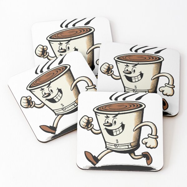 Item preview, Vintage coffee cup cartoon character designed and sold by artefacta.