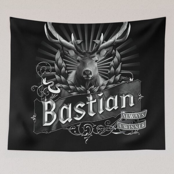 Item preview, Old-Timey Deer/Buck Label with Bastian on it: A Vintage-Inspired Piece of Badassery designed and sold by PlaTolstoy.