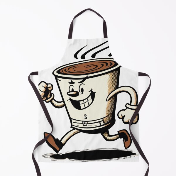 Item preview, Vintage coffee cup cartoon character designed and sold by artefacta.
