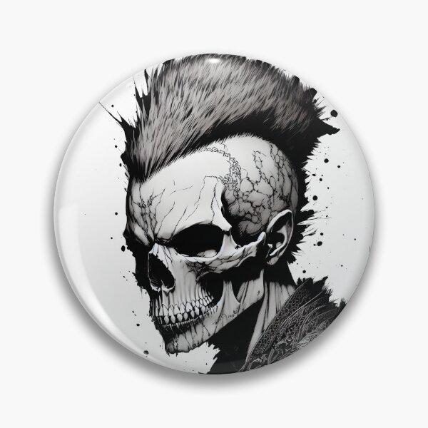 Item preview, Skull With Attitude Pen and Ink Design designed and sold by dedheadthreads.