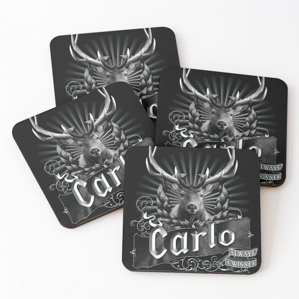 Item preview, Old-Timey Deer/Buck Label with Carlo on it: A Vintage-Inspired Piece of Badassery designed and sold by PlaTolstoy.