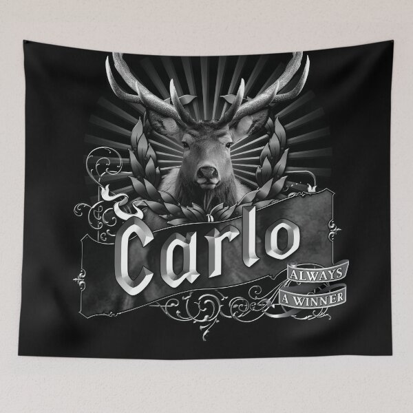 Item preview, Old-Timey Deer/Buck Label with Carlo on it: A Vintage-Inspired Piece of Badassery designed and sold by PlaTolstoy.