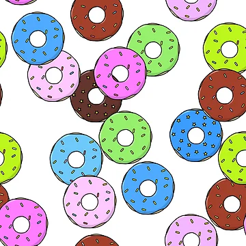 Artwork thumbnail, Its Raining Multicolour Donut! by RiciPaneto