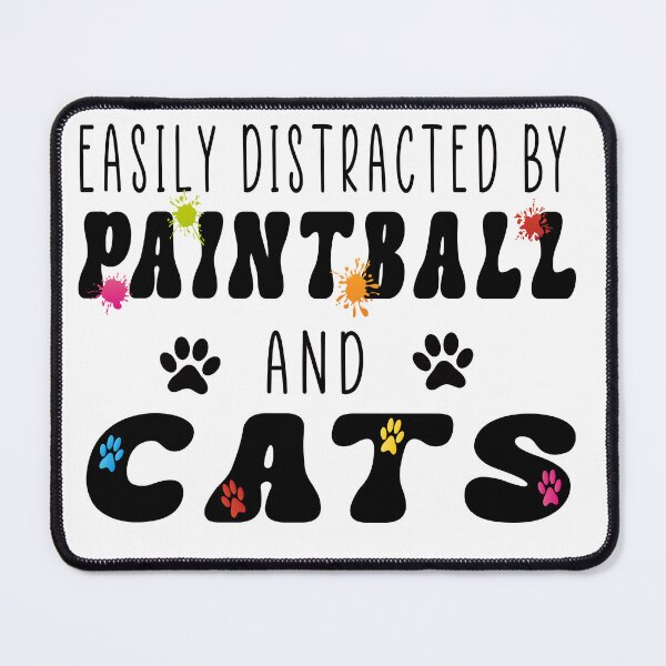 Item preview, Best selling Easily Distracted By Paintball And Cats for Paintball lover designed and sold by LiteforART.