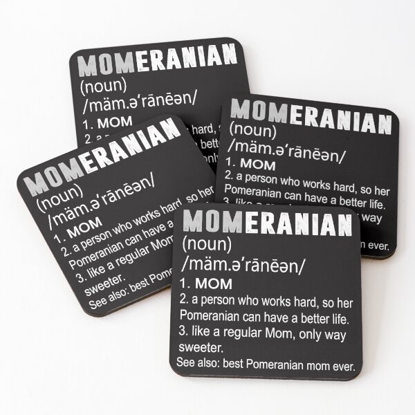 Item preview, Momeranian Puns Funny Pom Pomeranian Mom Definition Dog lover Gifts designed and sold by Buyeseoshop.