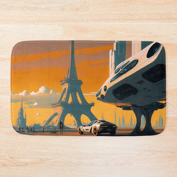 Item preview, Retrofuturistic Eiffel Tower designed and sold by NextGenMerch.