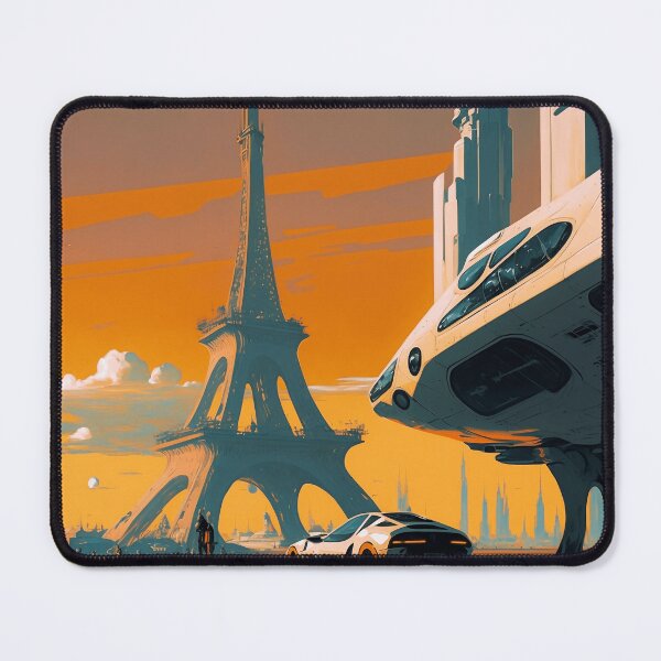 Item preview, Retrofuturistic Eiffel Tower designed and sold by NextGenMerch.