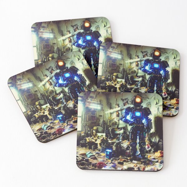 Item preview, Robot in a Dirty Room designed and sold by Fungal-Art.