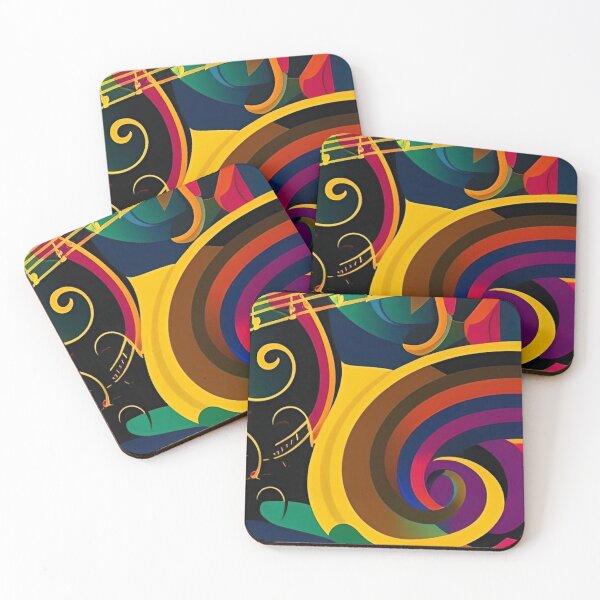 Item preview, Music-Inspired Abstract Paintings Artistic Music Artworks designed and sold by CattlettArt.
