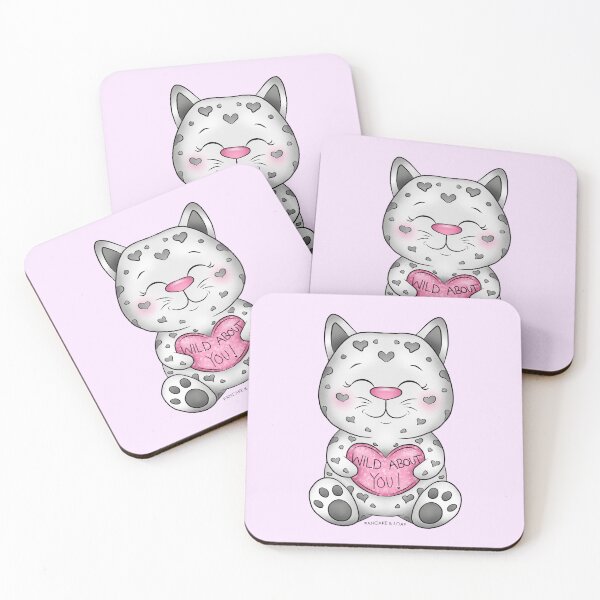 Item preview, Valentine's Day Wild Cat - Wild About You! designed and sold by PancakeAndLoaf.
