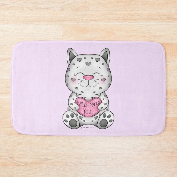 Item preview, Valentine's Day Wild Cat - Wild About You! designed and sold by PancakeAndLoaf.