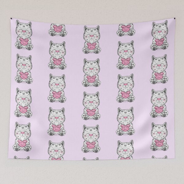 Item preview, Valentine's Day Wild Cat - Wild About You! designed and sold by PancakeAndLoaf.