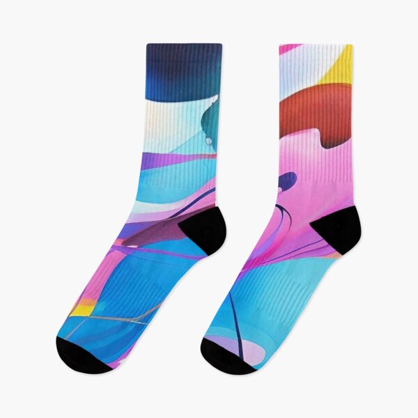 Item preview, Vibrant Color Explosion: Abstract Organic Watercolor Pattern designed and sold by CattlettArt.
