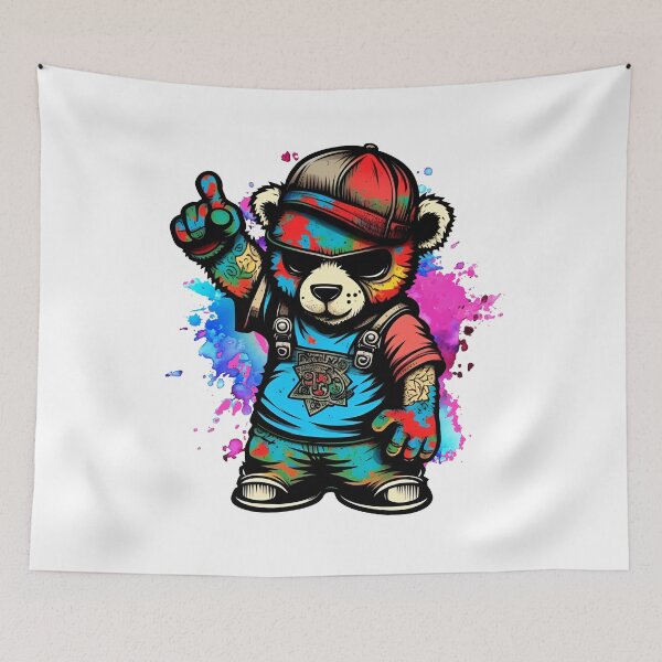 Item preview, Teddy Bear and the rapper style designed and sold by Melcu.