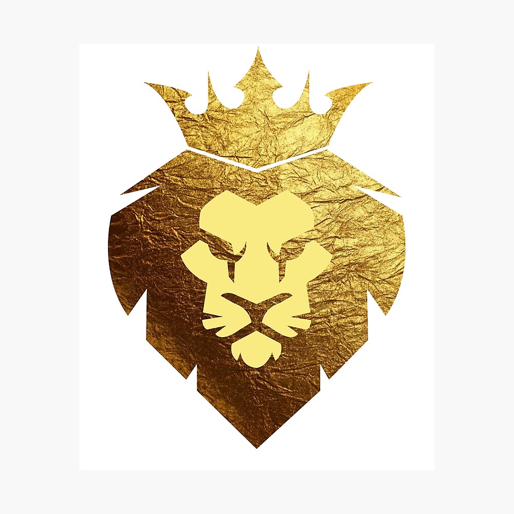Poster Roi De La Jungle Roi Lion Lion King Gold Design Par 12thmoon Redbubble
