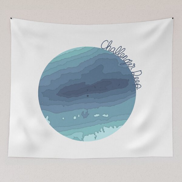 Item preview, Challenge Deep Paper Cutout Topographic Map designed and sold by 1701-Z.
