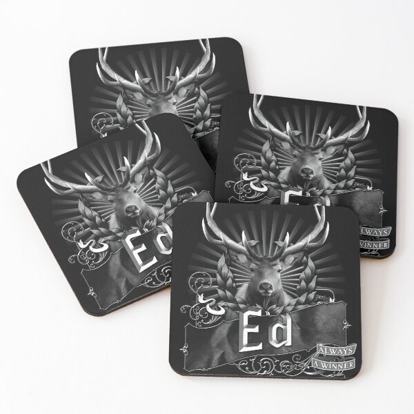 Item preview, Old-Timey Deer/Buck Label with Ed on it: A Vintage-Inspired Piece of Badassery designed and sold by PlaTolstoy.