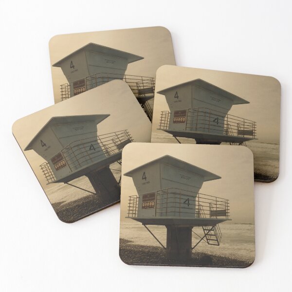 Item preview, Lifeguard Tower #4 Overlooking the Sea designed and sold by ashtreephotos.