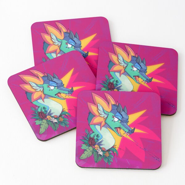 Item preview, Glory - Rainwing con plantas | alas de fuego - fondo rosa designed and sold by Aloe Wing.