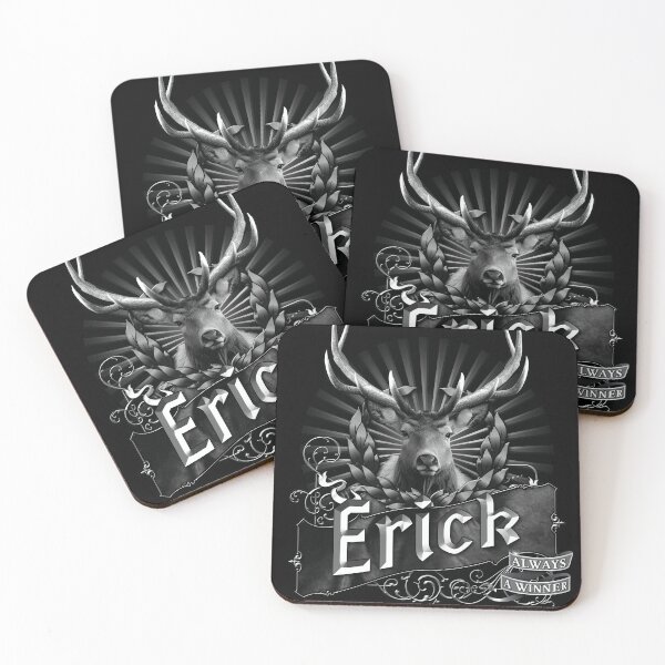 Item preview, Old-Timey Deer/Buck Label with Erick on it: A Vintage-Inspired Piece of Badassery designed and sold by PlaTolstoy.