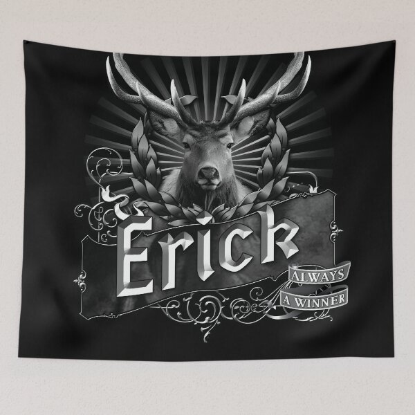 Item preview, Old-Timey Deer/Buck Label with Erick on it: A Vintage-Inspired Piece of Badassery designed and sold by PlaTolstoy.