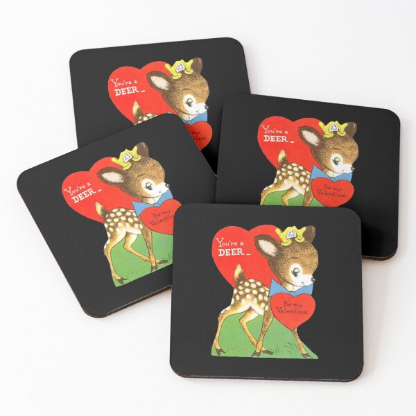 Item preview, Retro Deer Valentine's Day Card  designed and sold by PBJArt.