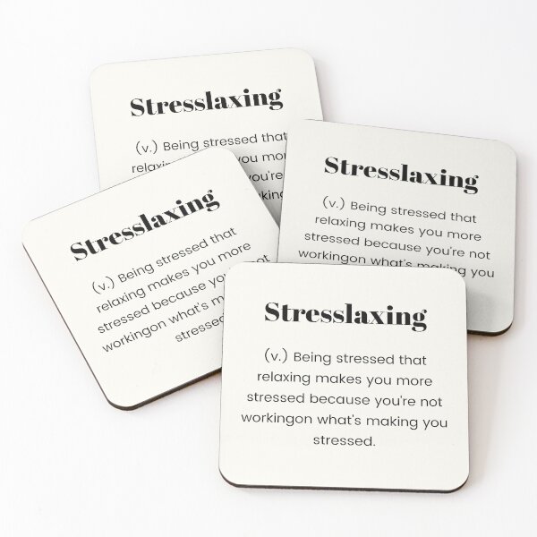 Item preview, Stresslaxing designed and sold by ACatinSpace.