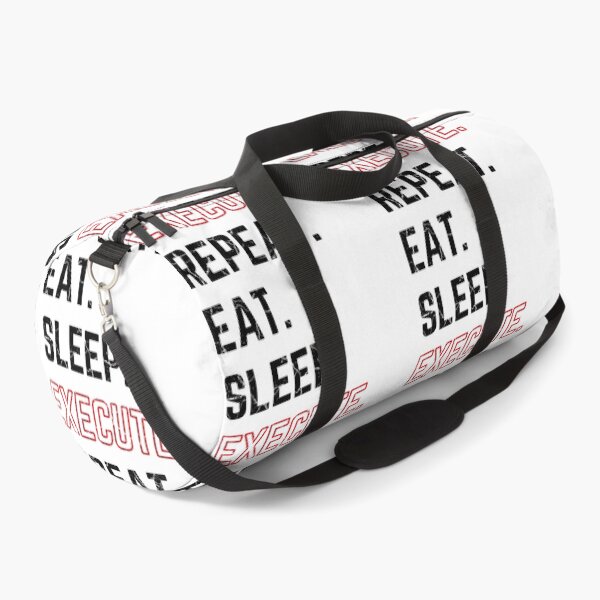 Item preview, Eat Sleep Execute Repeat modified white background distressed designed and sold by KingsManKind.