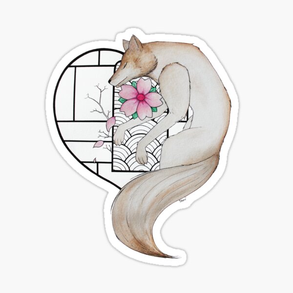 The wolf in love Sticker