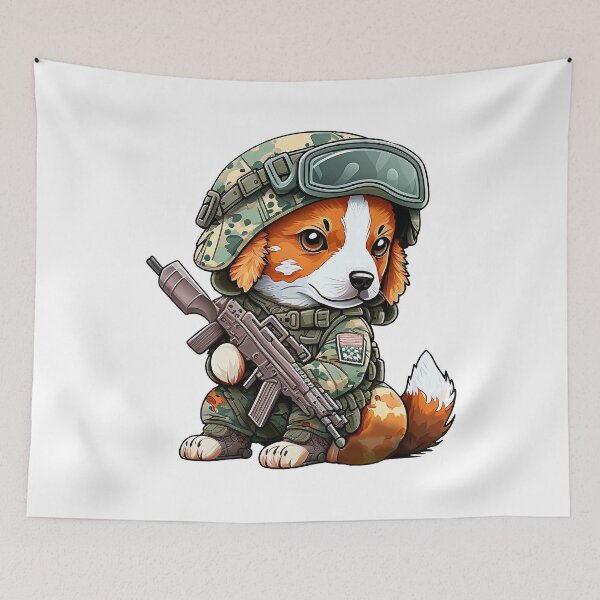Item preview, Cute little Dog Soldier designed and sold by Melcu.