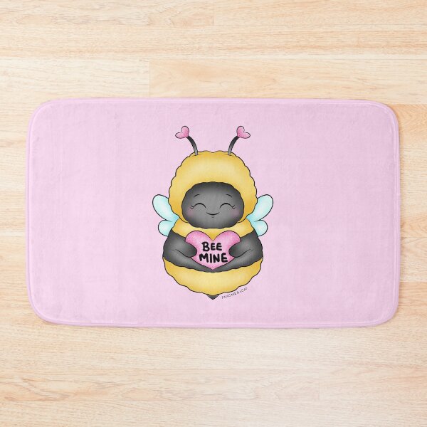 Item preview, Cute Fluffy Bumble Bee - Bee Mine! designed and sold by PancakeAndLoaf.