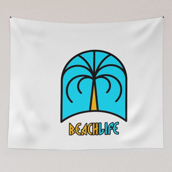 Item preview, Beach Life White Apparel Design 1 designed and sold by PastyDesigns.