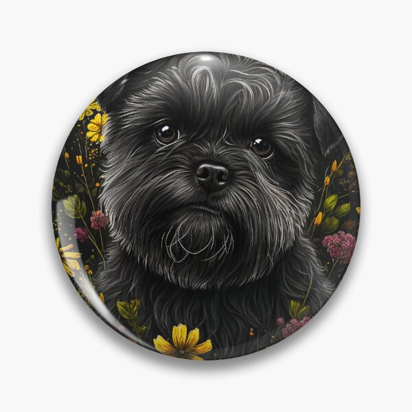 Item preview, Affenpinscher in Flowers designed and sold by Deanna Cathcart.