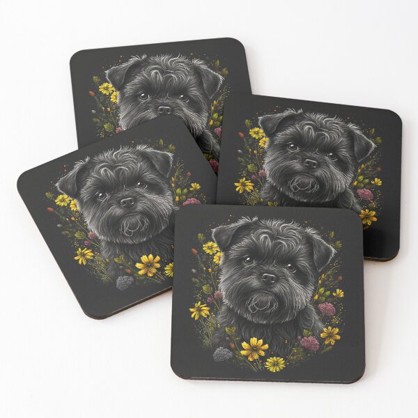 Artikelvorschau, Affenpinscher in Blumen entworfen und verkauft von Deanna Cathcart.
