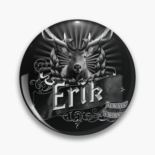 Item preview, Old-Timey Deer/Buck Label with Erik on it: A Vintage-Inspired Piece of Badassery designed and sold by PlaTolstoy.
