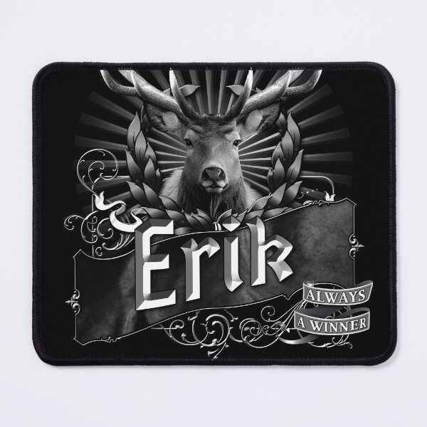 Item preview, Old-Timey Deer/Buck Label with Erik on it: A Vintage-Inspired Piece of Badassery designed and sold by PlaTolstoy.