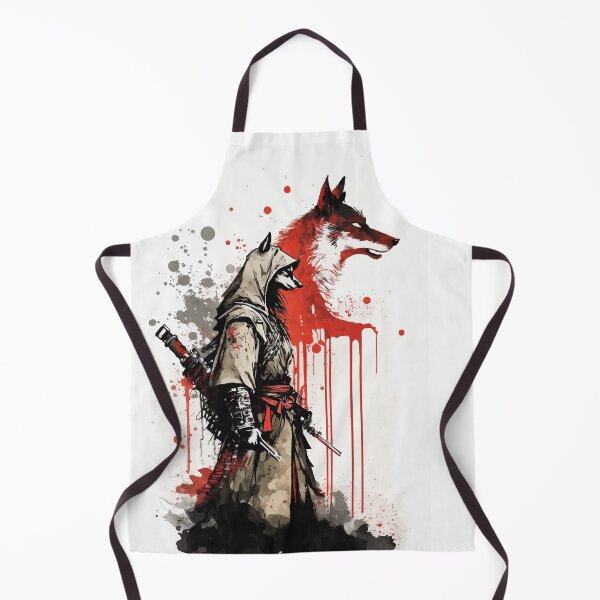 Item preview, Wolf god with his spirit animal water color designed and sold by Visual-wallart.