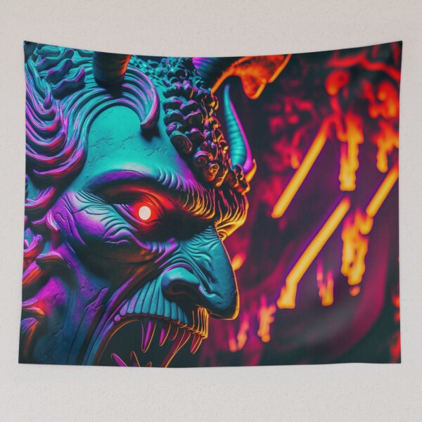 Item preview, Devil With Neon Colors Futurisic - Trending designed and sold by Dualism619.
