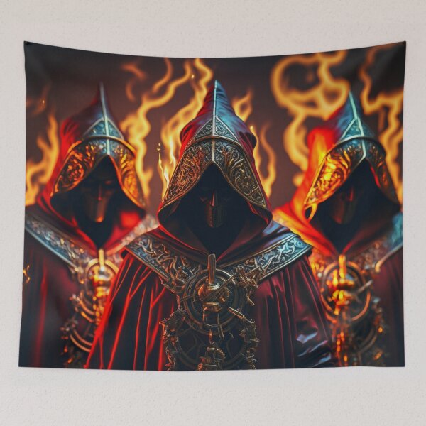 Item preview, Flaming Dark Priests - Trending designed and sold by Dualism619.