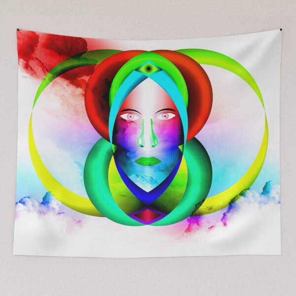 Item preview, The face of the woman emerging from the clouds designed and sold by Bigrow.