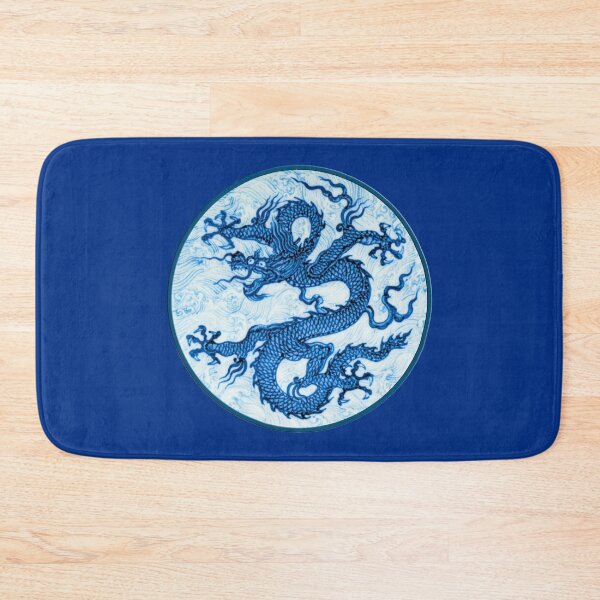 Item preview, Chinese Dragon, Indigo and Light Blue  designed and sold by Marymarice.