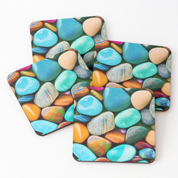 Item preview, Colorful stones 9 designed and sold by blackwhiteblue.