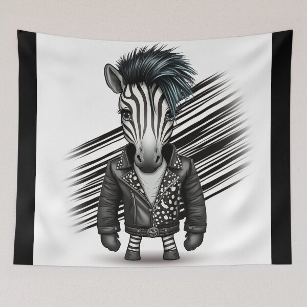 Item preview, Zebra Rockera: the must-have for all rock lovers designed and sold by BeerBot.