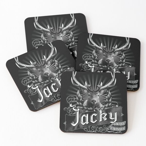 Item preview, Old-Timey Deer/Buck Label with Jacky on it: A Vintage-Inspired Piece of Badassery designed and sold by PlaTolstoy.