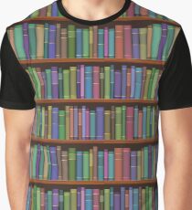 Bücherregale Bücher Grafik T-Shirt