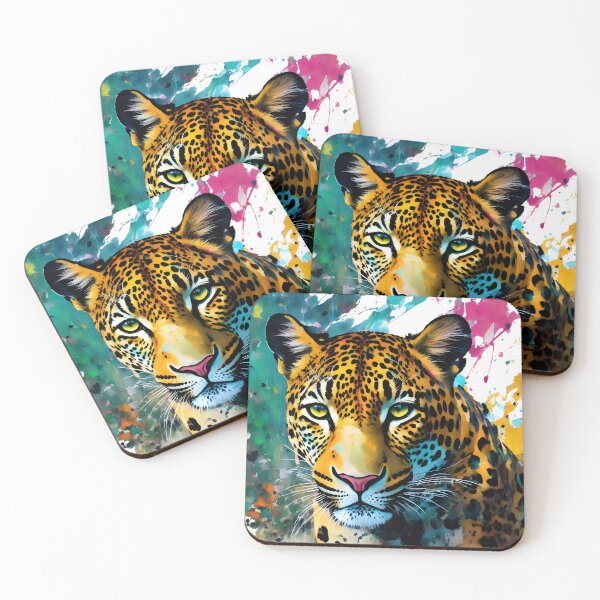 Item preview, Highly Vivid Leopard Portrait designed and sold by dedheadthreads.