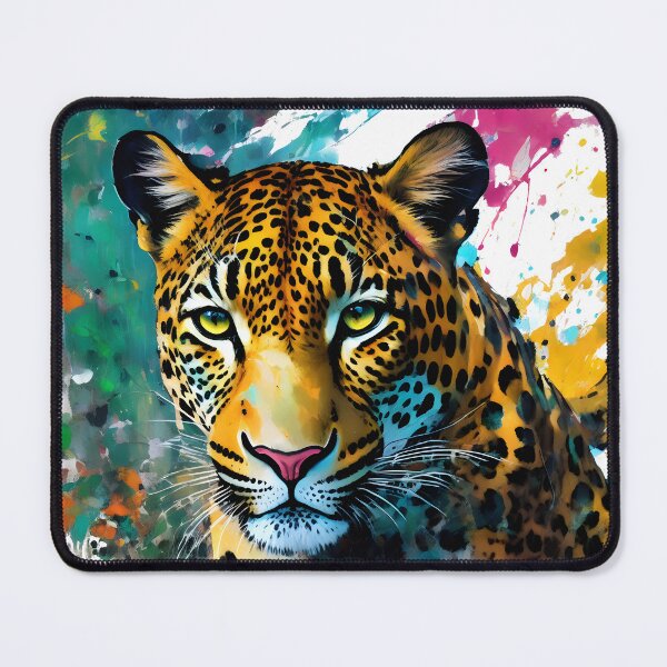 Item preview, Highly Vivid Leopard Portrait designed and sold by dedheadthreads.
