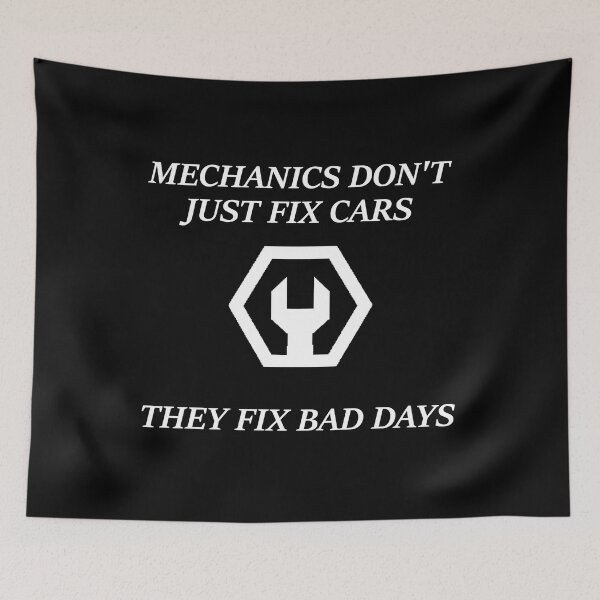 Item preview, Mechanic - Fixing Bad Days White designed and sold by Standard Deviation Co.