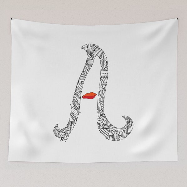 Item preview, Funny letter A - sensual femininity designed and sold by WRECZ.