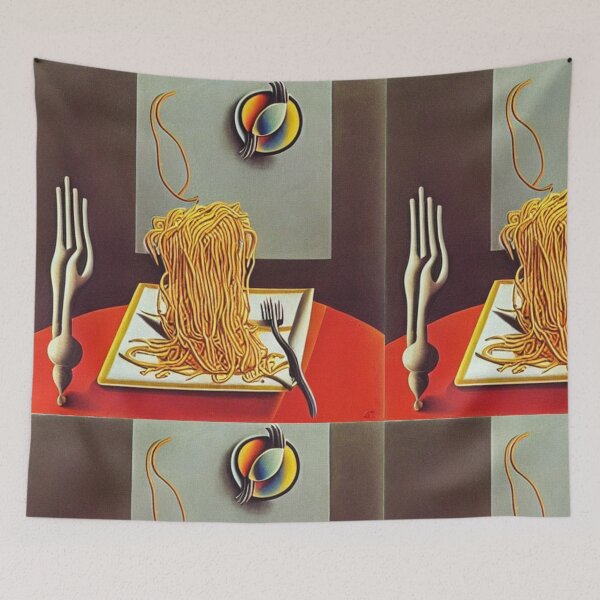 Item preview, cat eating spaghetti meme designed and sold by SR8891.